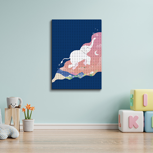 타공판닷컴 프린팅 타공판 600 x 800 mm, 1개, 코끼리의꿈 52,410원