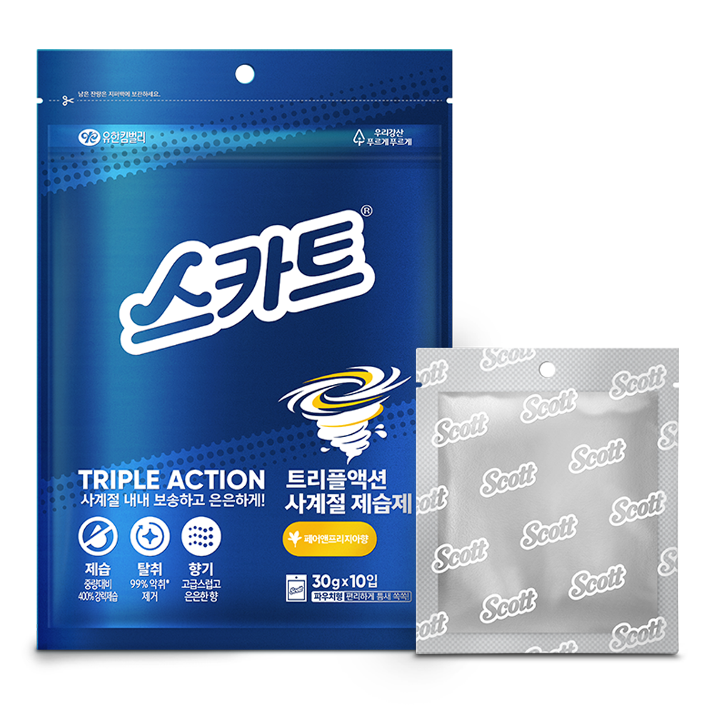 스카트 트리플액션 사계절 제습제 페어앤프리지아향 본품, 300g, 1개 8,370원