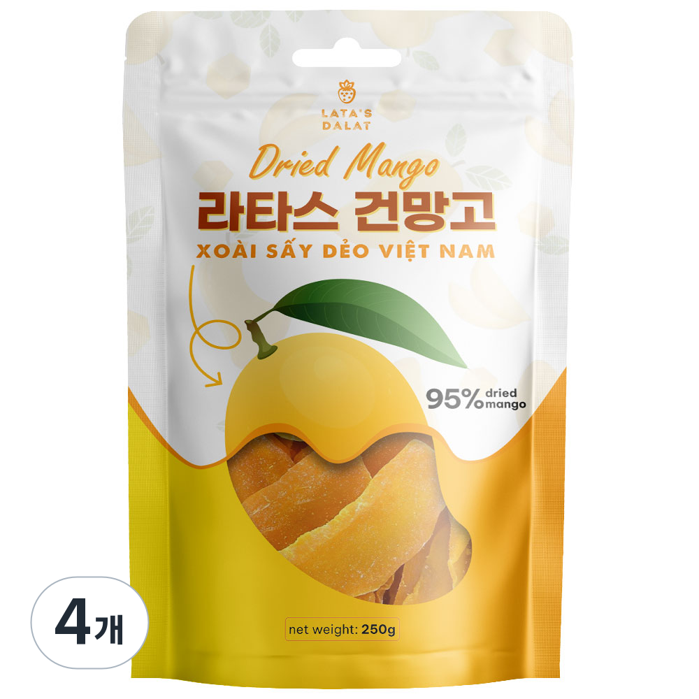 베트남 라타스 건망고 망고햠량 95% 다양한 용량 31,600원