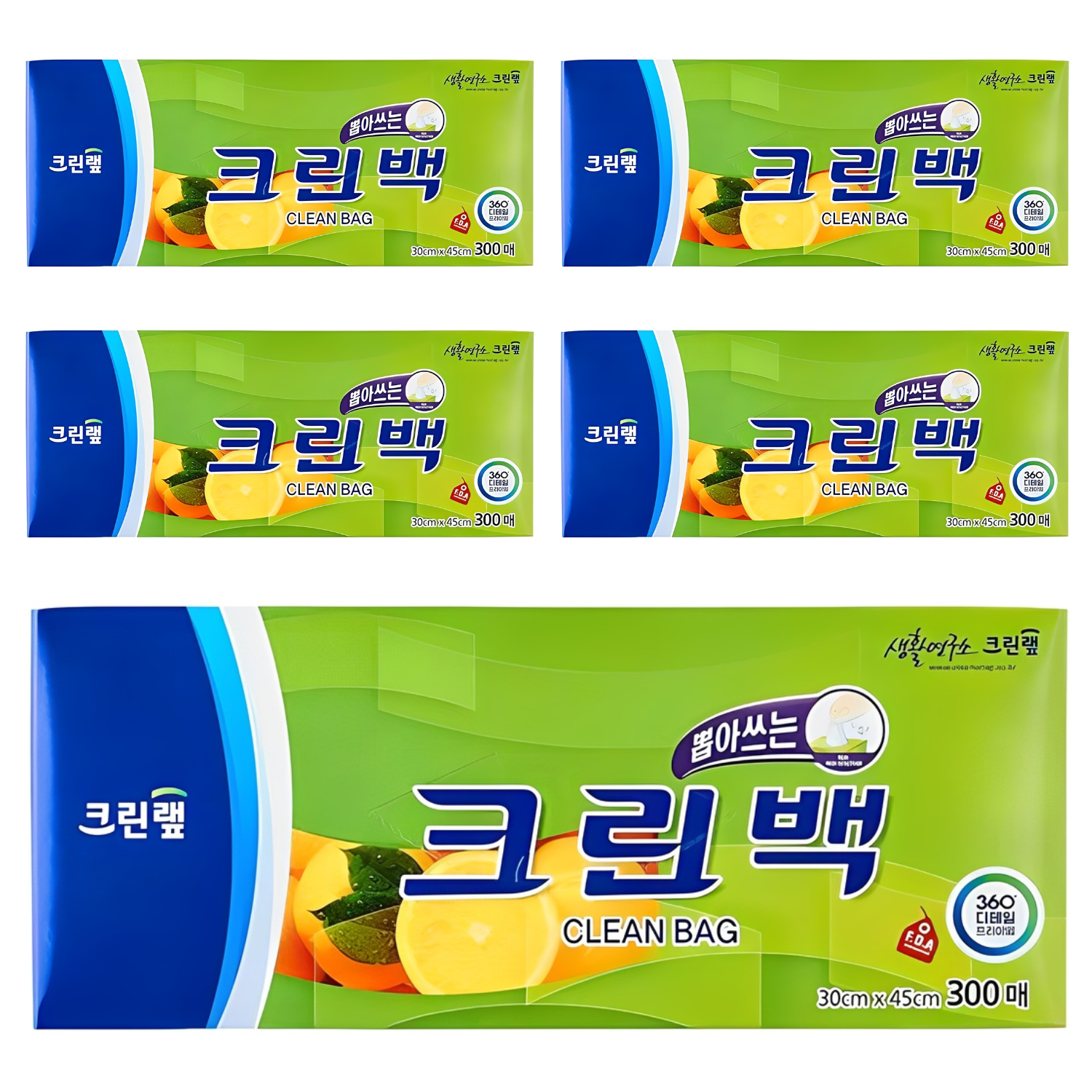 크린랲 크린백 미니 17cm x 25cm, 5개 39,500원