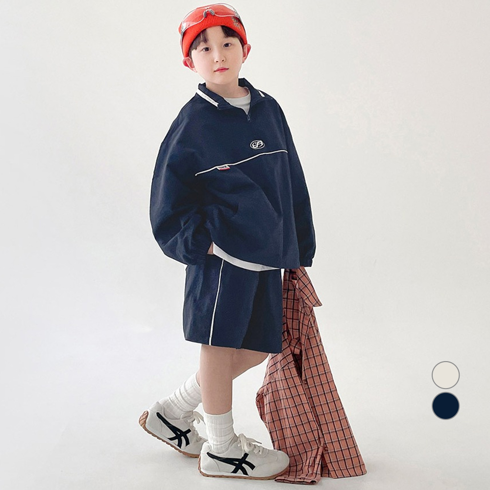 베리클로젯 남아동 터닝 포인트 아노락 반바지 키즈 유아 상하복 세트 46,700원