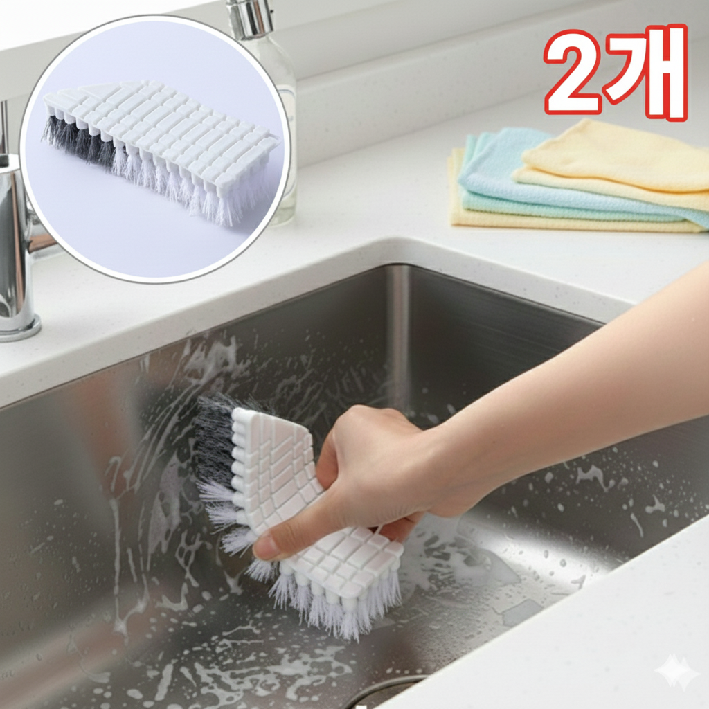 온더레브 구부러지는 틈새 핸드솔 브러쉬, 화이트, 2개 9,900원