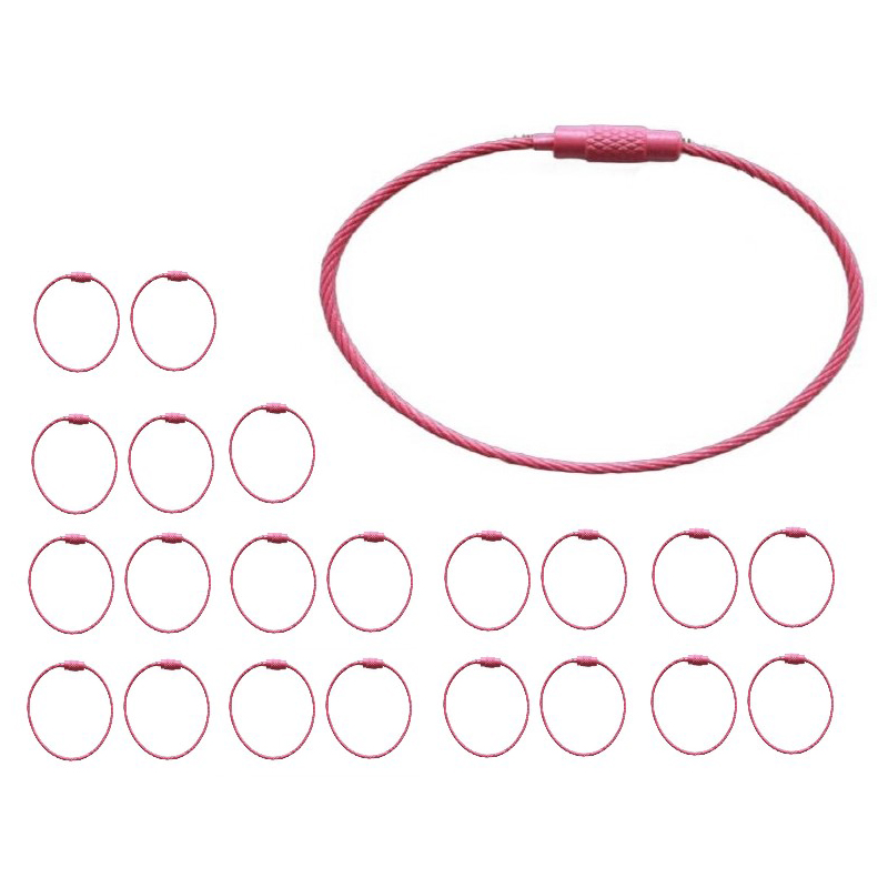 마다꾸미 고리 와이어링 20p, 진핑크(와이어링), 1세트 4,900원