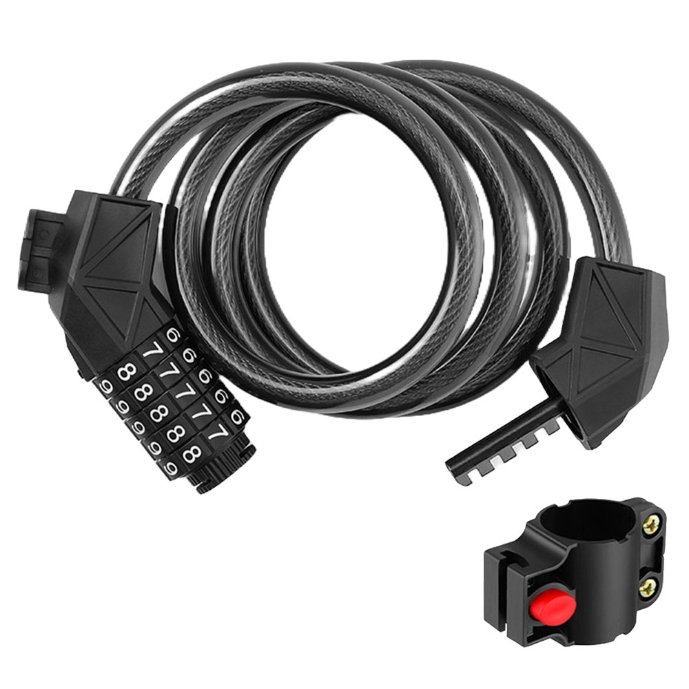 픽센드 5단 번호키 자전거 잠금장치, 블랙, 1개 7,300원