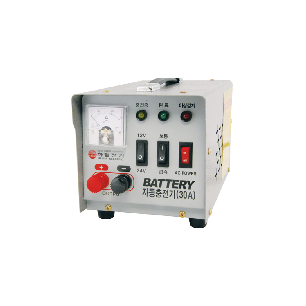 국산 하림전기 자동차 배터리 차량용 밧데리 재생 충전기 수동 30A 169,000원