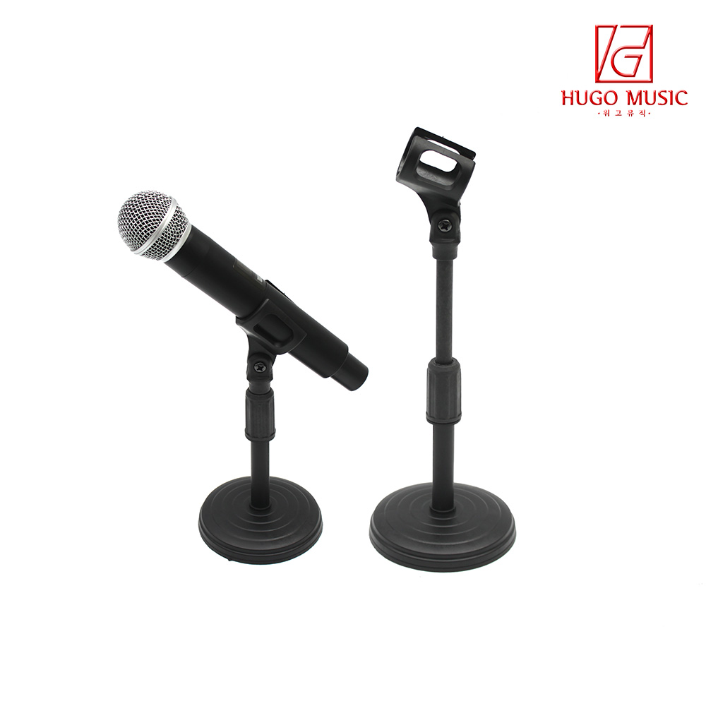 위고뮤직 TS-4 탁상용 마이크 스탠드 거치대 마이크홀더 높이조절 콘덴서, 1개 4,500원