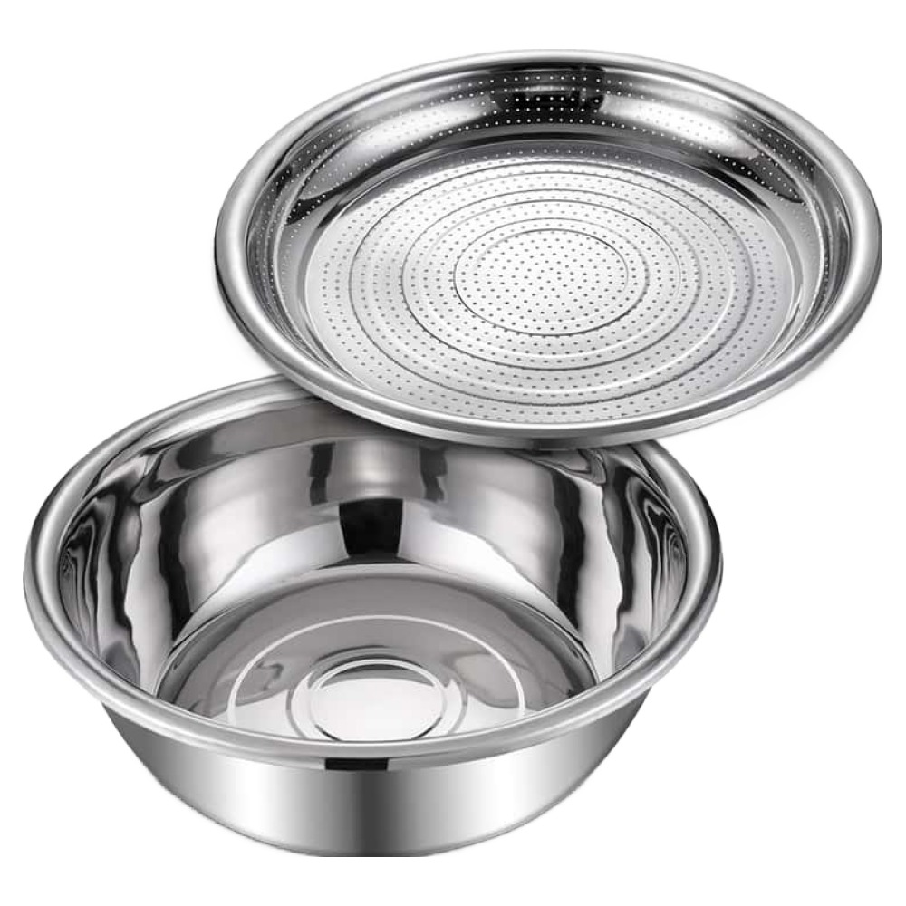 에버튼하우스 대야 + 채반 세트 CLHH-BT4D, 1세트, 53cm, 스텐 23,110원