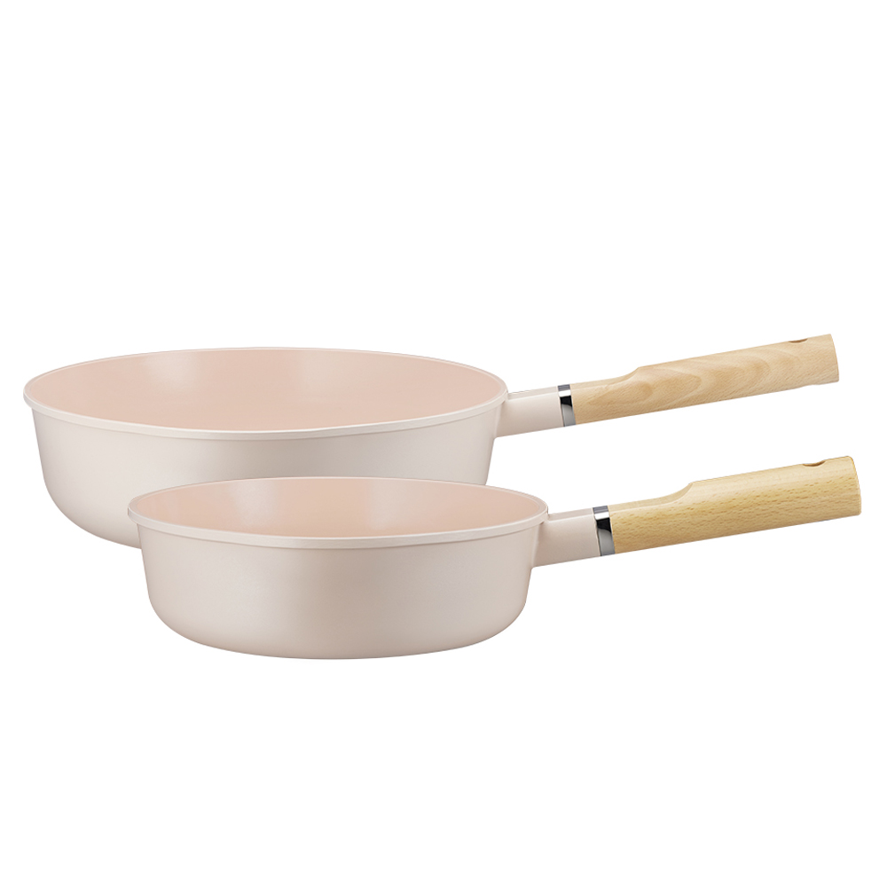 로이첸 IH 세라믹팬 캔디핑크 2종 세트 44,500원