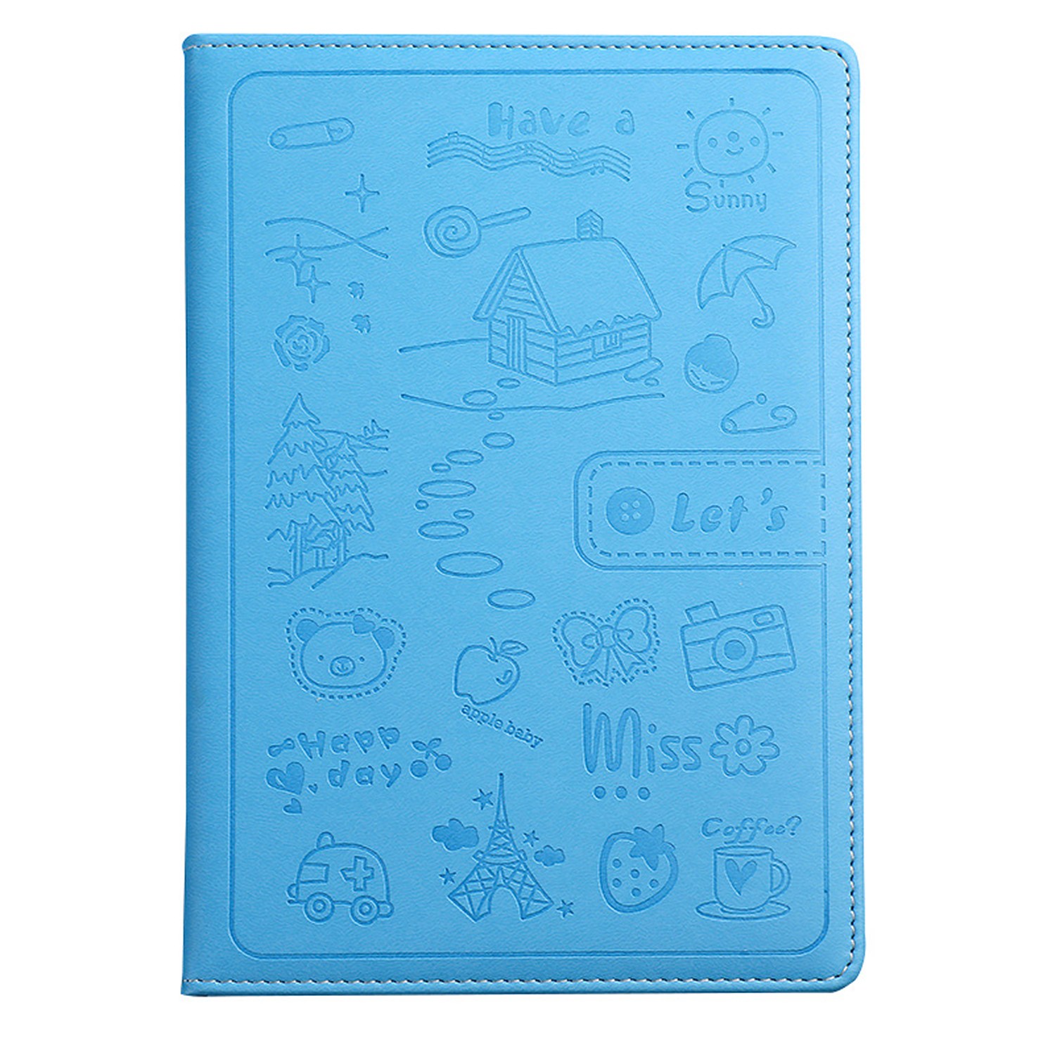 문리버 고급 가죽 귀여워요 다이어리 A5 만년 노트, 푸른 색 11,750원