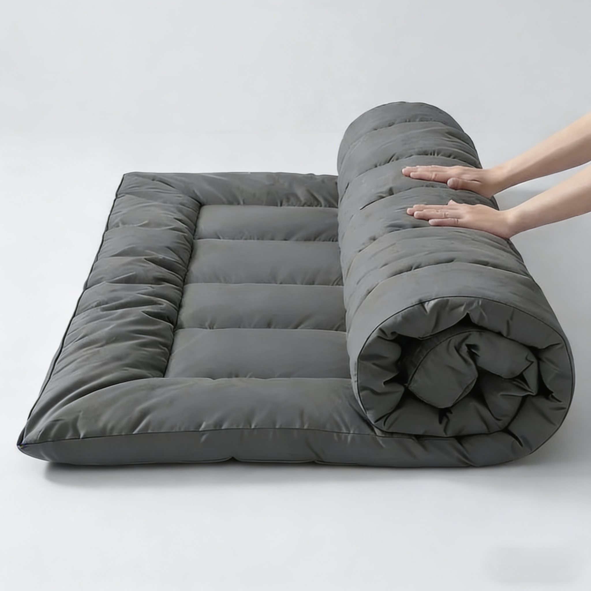 통세탁 통기성 사계절 두꺼운 포근한 바닥 침대 토퍼 매트리스, 그레이 23,600원