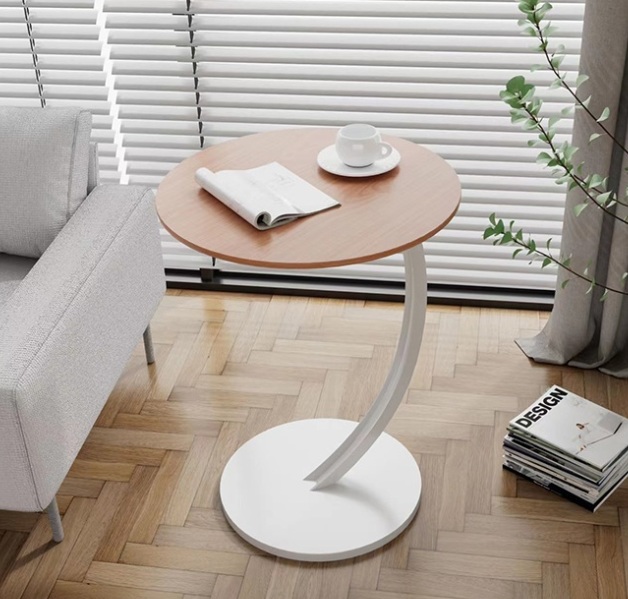 홈인테리어 거실 티테이블 원형 커브 사이드 테이블 3color 18,800원