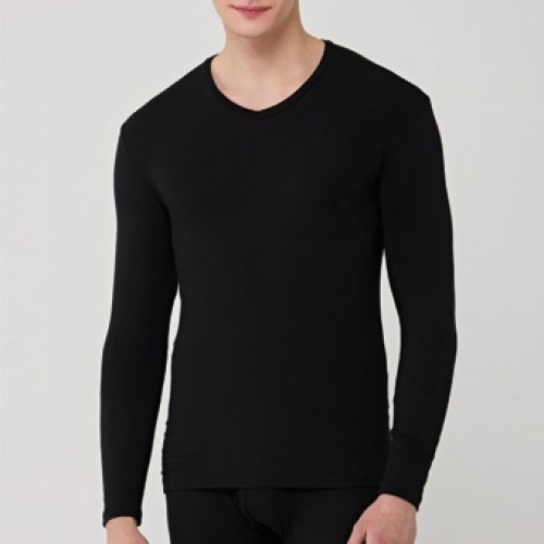 트라이 TRY 남성용 모달소재의 히트업플러스V 넥긴팔 상의(블랙) 26,990원