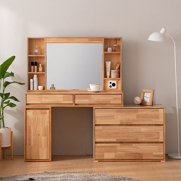 삼익가구 로우드 3단 서랍형 LED조명 확장형 원목 화장대 세트 방문설치 249,000원