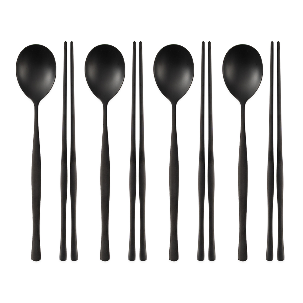 식세기 가능한 벨루에 티타늄 수저세트, 4세트, 숟가락+젓가락, 블랙 32,380원