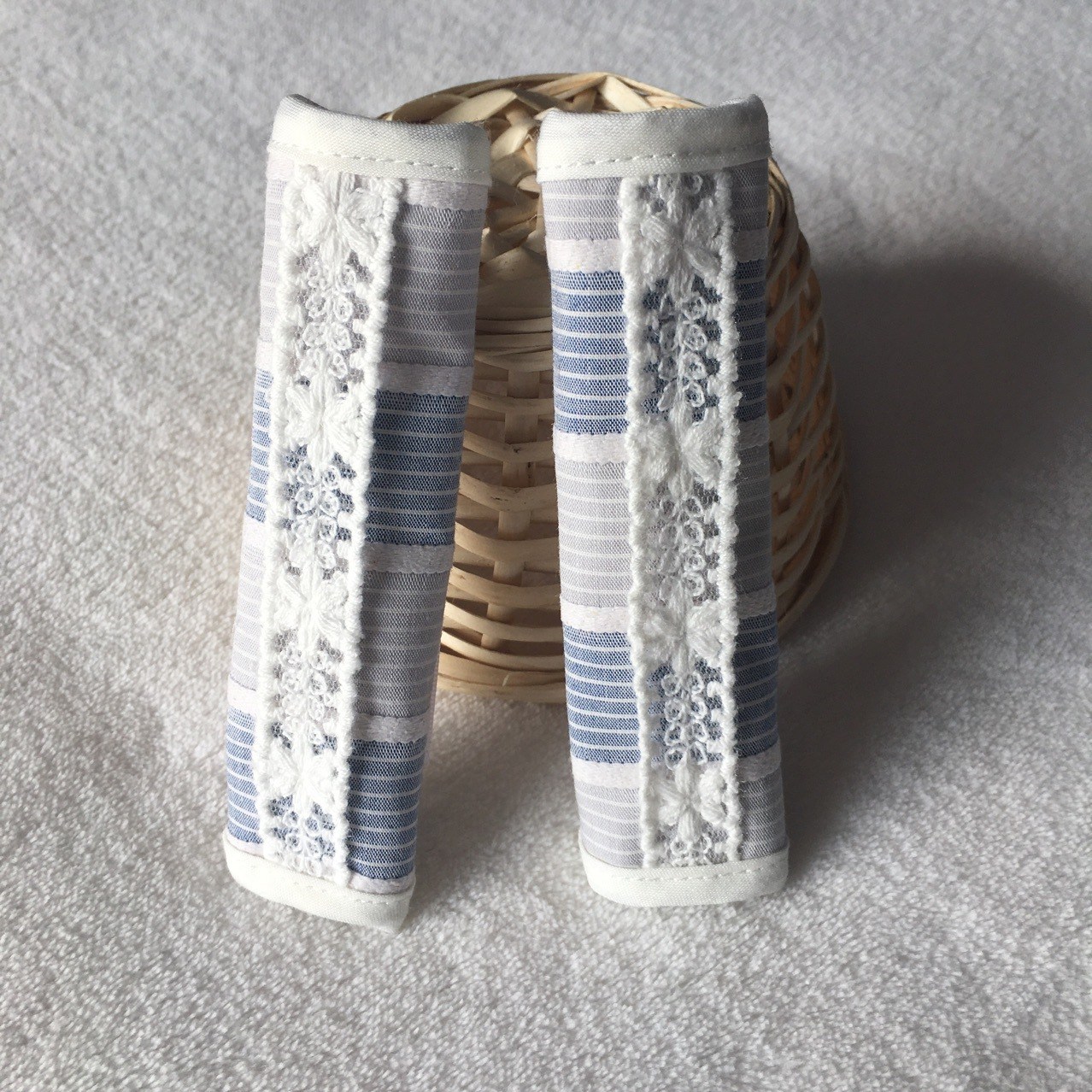 정전기 방지 인테리어 레이스 일자형 손잡이 커버 문고리 현관문, 2개 8,900원