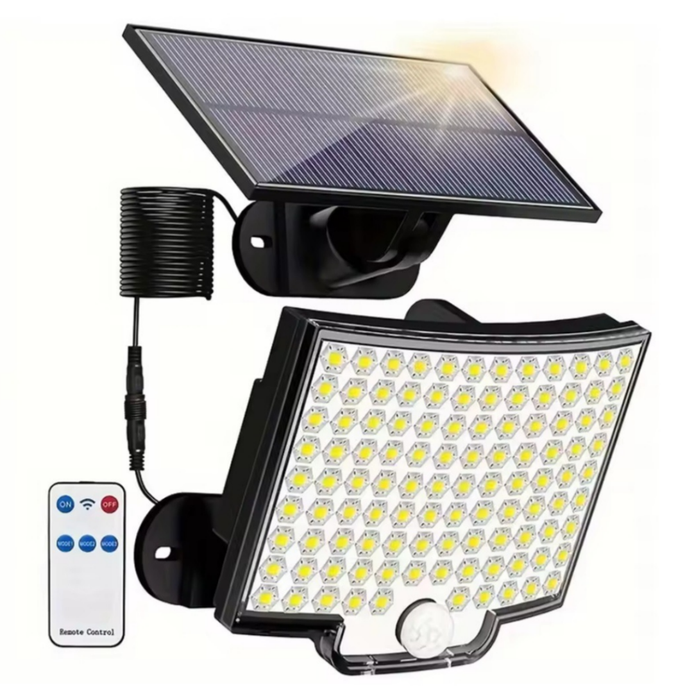 대신스토어 강력한 LED 106구 태양광 외부센서등! 활용분야 건설현장/캠핑등/전원주택/ 외부캠핑장/ 펜션마당/ 현관문조명/ 농막어두운곳/ 외부주차장/ 창고/ 농장/등등 25,730원