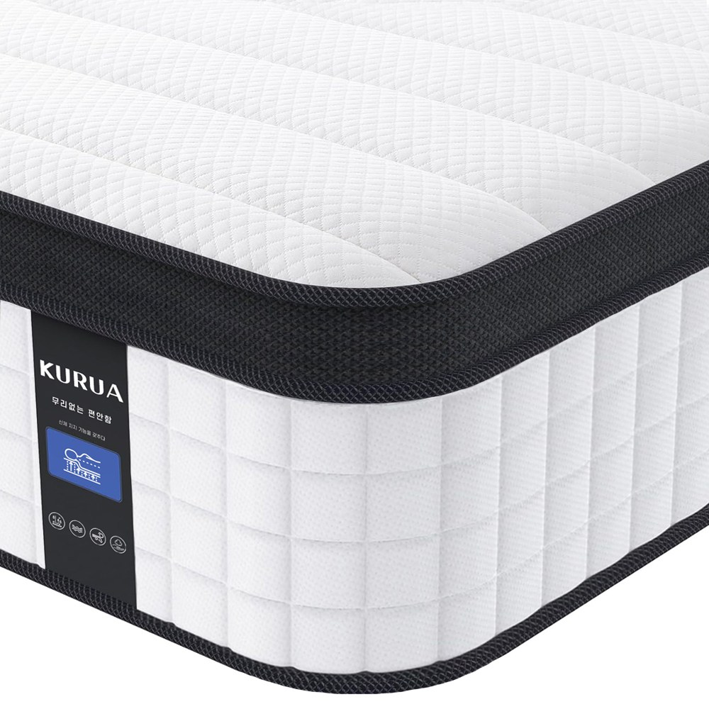 KURUA 프리미엄 매트리스 무음 독립스프링 매트리스, 중간 단단함, 20cm 149,000원
