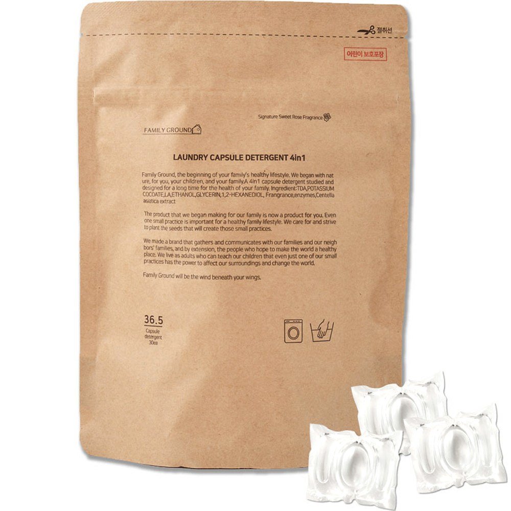 패밀리그라운드 고농축 캡슐세탁세제 스윗로즈향 올인원 4in1 30p 81,910원