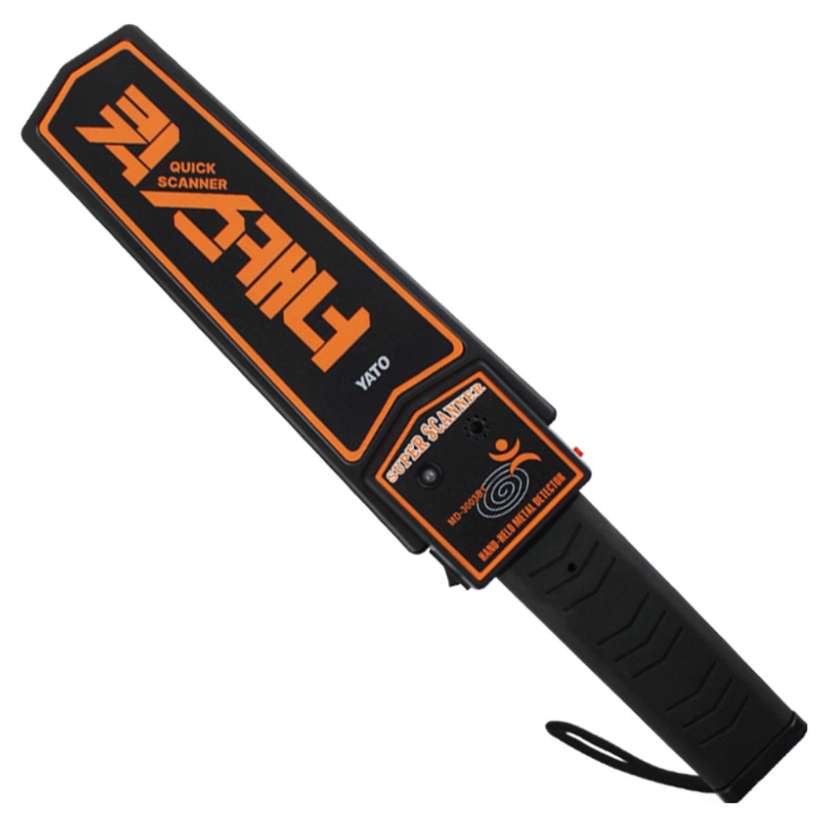 야토 금속탐지기 퀵스캐너 고성능 보안 검색, 블랙 오렌지, 1개 16,300원