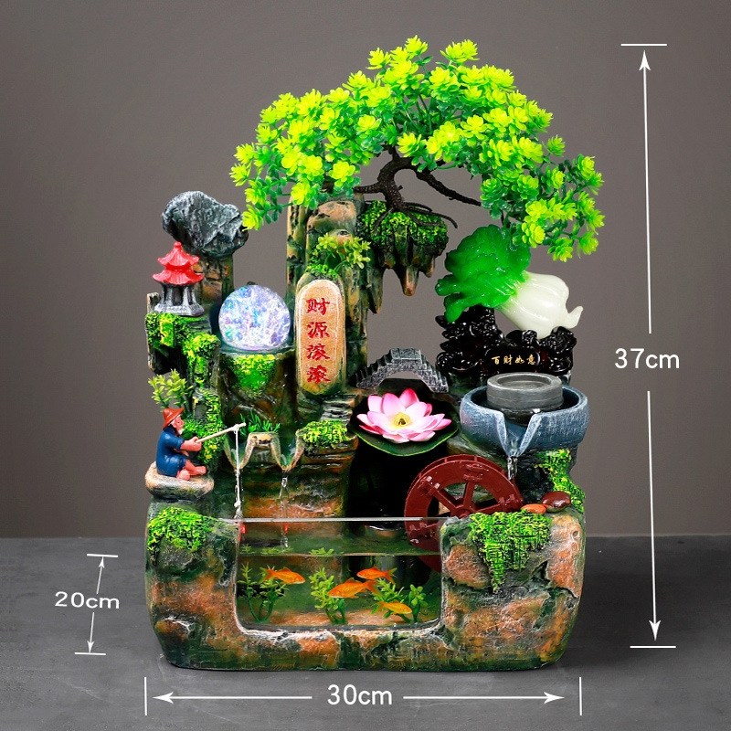 물레방아 가습기 폭포 미니멀 플로팅 사무실 인공 장식 53,000원