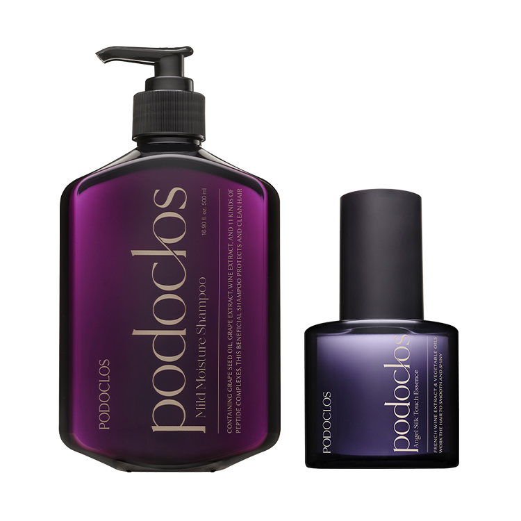 포도클로스 모발 케어 마일드 모이스처 샴푸 + 실크 터치 헤어 에센스 세트 2종세트, 1개, 1개 45,000원