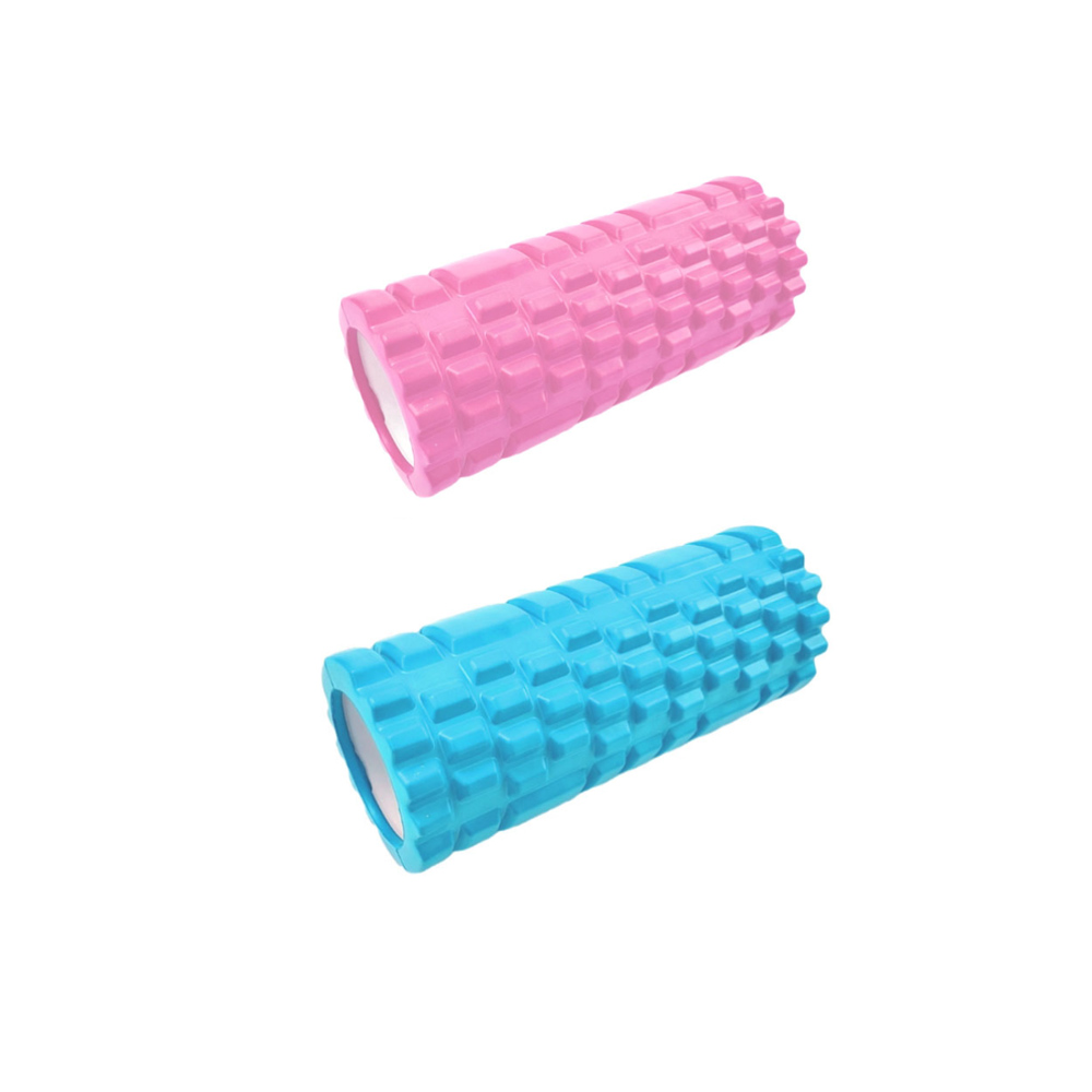 33cm 폼롤러 EVA 돌기 마사지 요가 허리 스트레칭 기둥, 핑크, 1개 4,500원