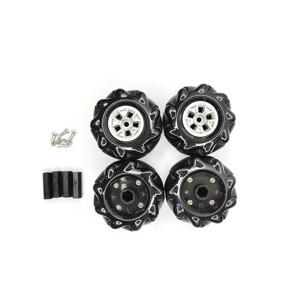 메카넘휠 아두이노 스마트 로봇 RC카용 48mm N20 모터용 샤프트 포함, 1세트, 48mm 플라스틱샤프트 25,000원