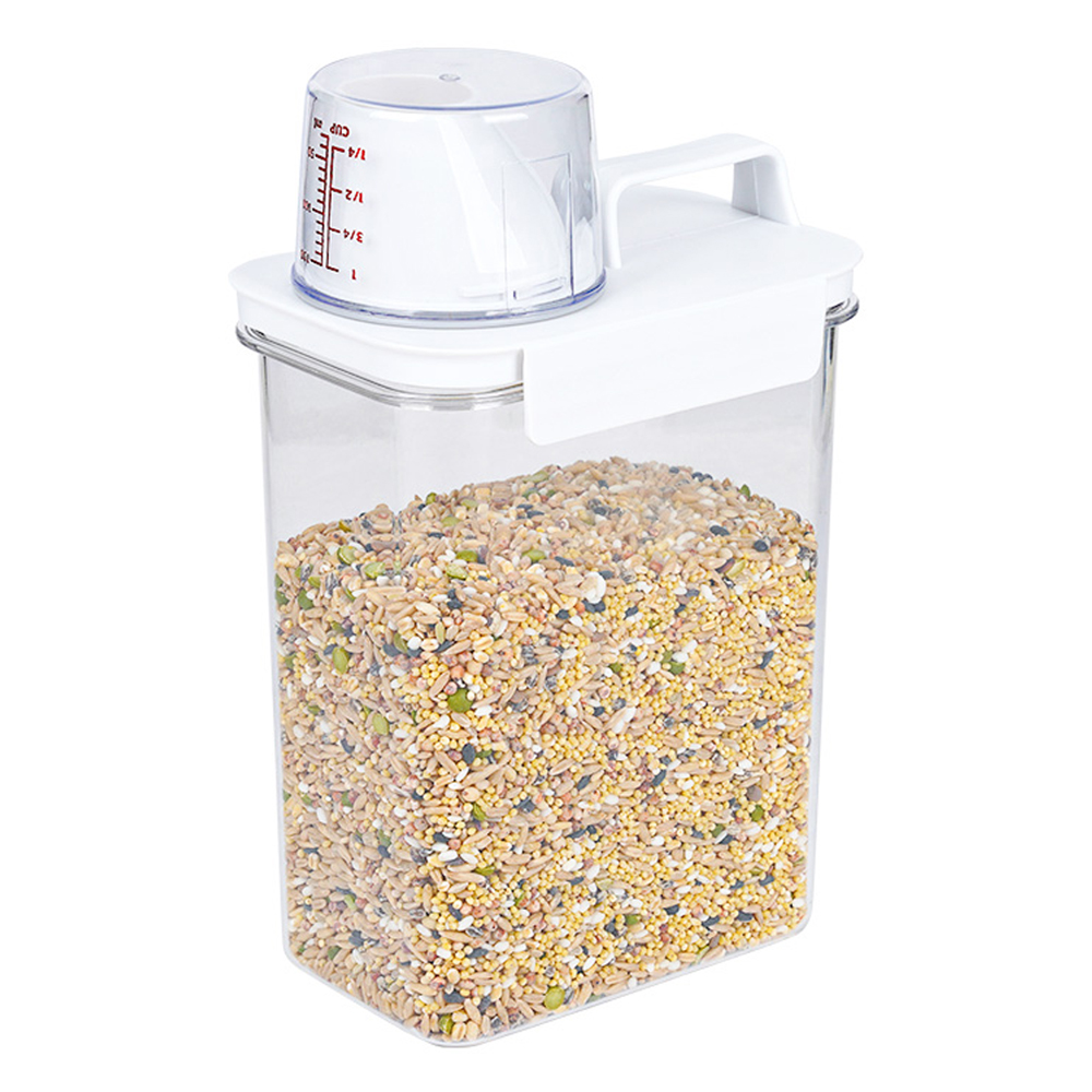인블룸 손잡이 밀폐용기 잡곡통, 투명, 1개 7,300원