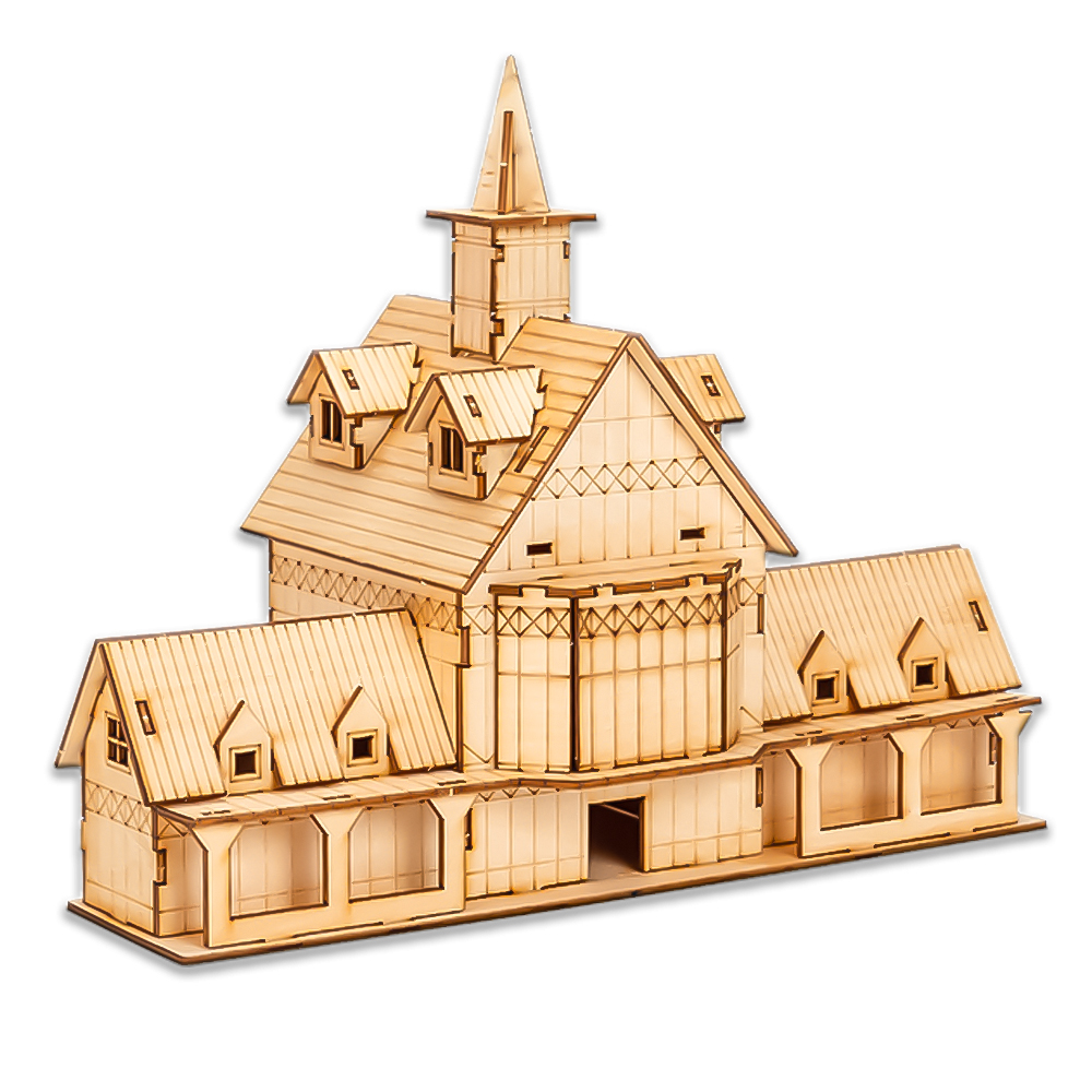 코히모 diy 우드 조립 미니어처 하우스 3W280, 캐슬우드하우스, 1개 18,500원