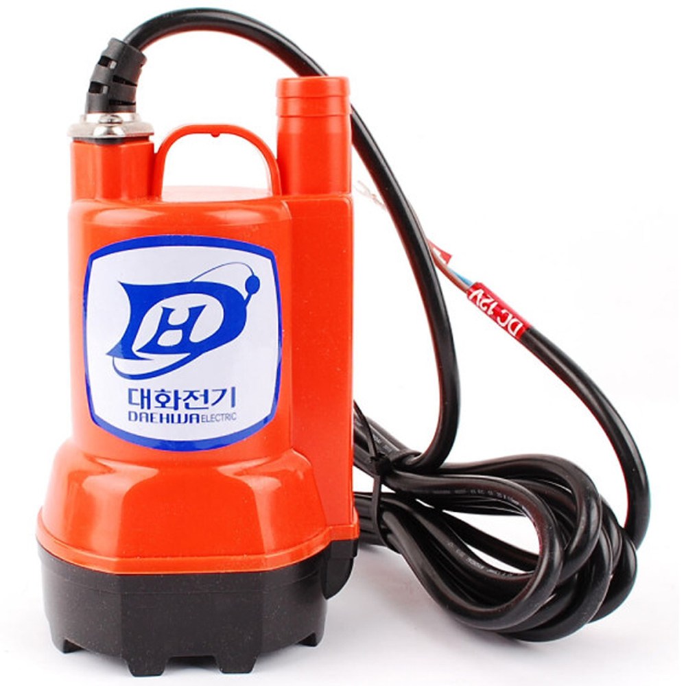 대화 수중펌프 양수기 배수용 소형펌프 DC 24V 배터리연결용 DPW75-24, 현재가 75,000원