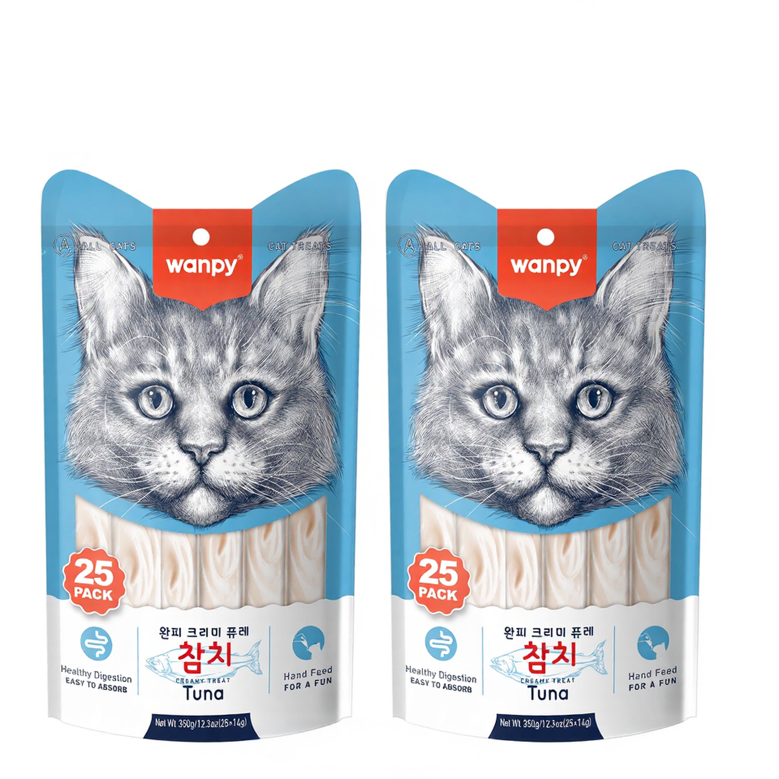 완피 크리미 퓨레 25p 짜먹는 고양이 간식, 350g 14,000원