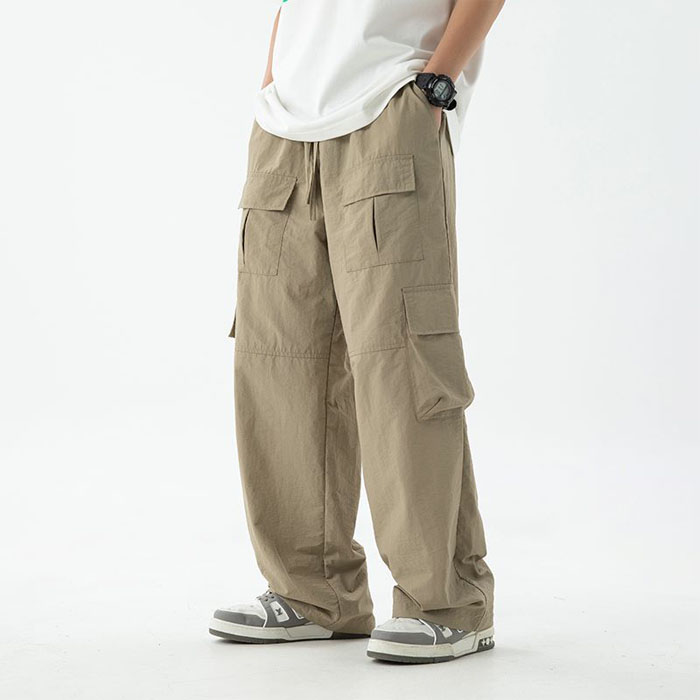 UPPERCUT 남성 테슬론 앞포켓 와이드 카고 팬츠 고프코어 빅사이즈 24,900원