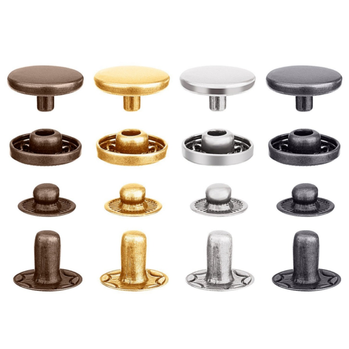 다용도 똑딱이단추 펀치 공구세트 12.5mm 120세트 14,900원