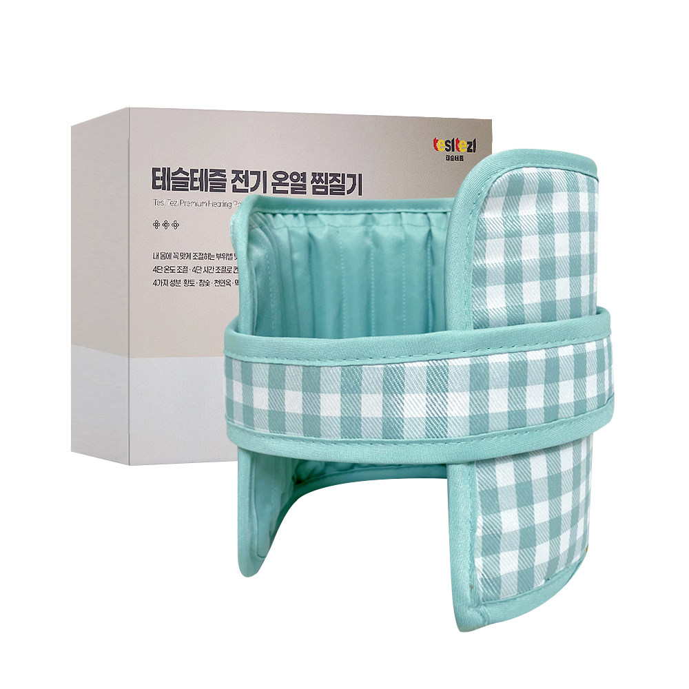 테슬테즐 황토 다용도 전기 온열 찜질기 민트체크, PM-2050, 민트체크 39,790원