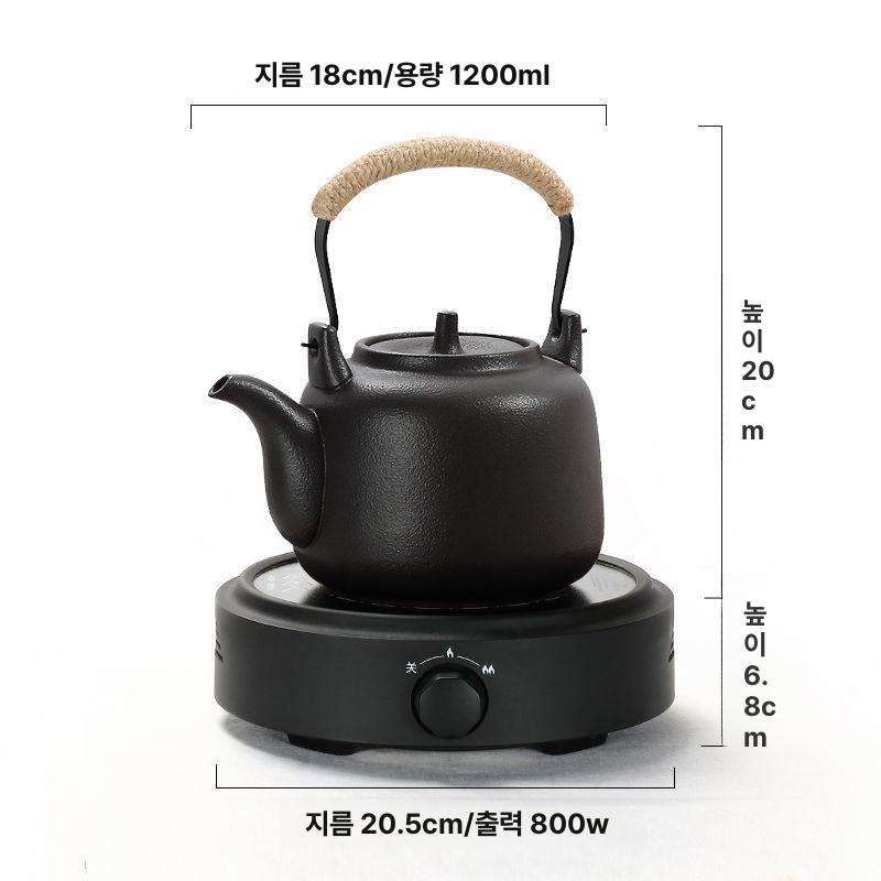 범랑 주물 주전자 규카츠 무쇠 커피 750ml 돌판 다기 가정용 163,300원