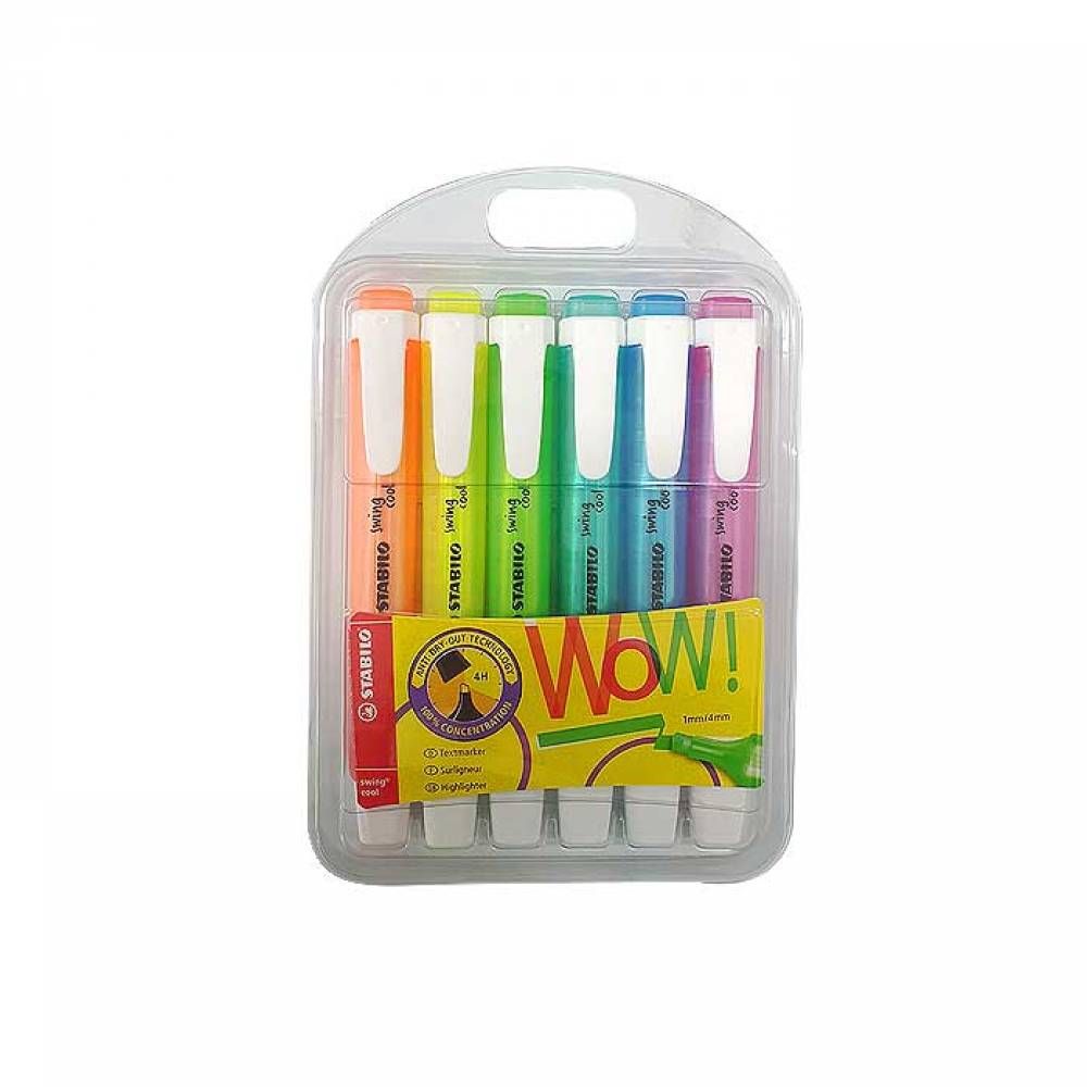 형광펜 세트 6색 스윙쿨 스타빌로 필기류 필기도구 gas+83895me 18,700원