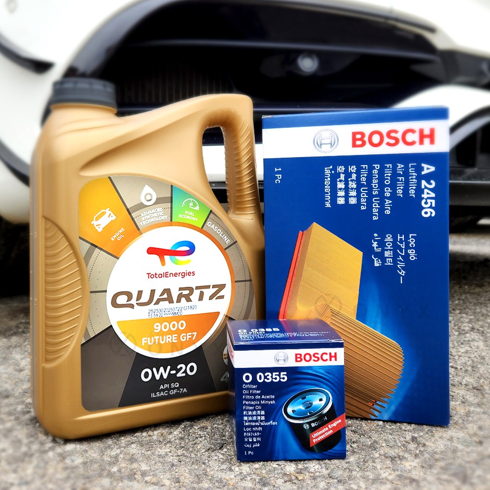 올뉴K3 가솔린1.6 엔진오일세트 토탈쿼츠 0W20 52,300원