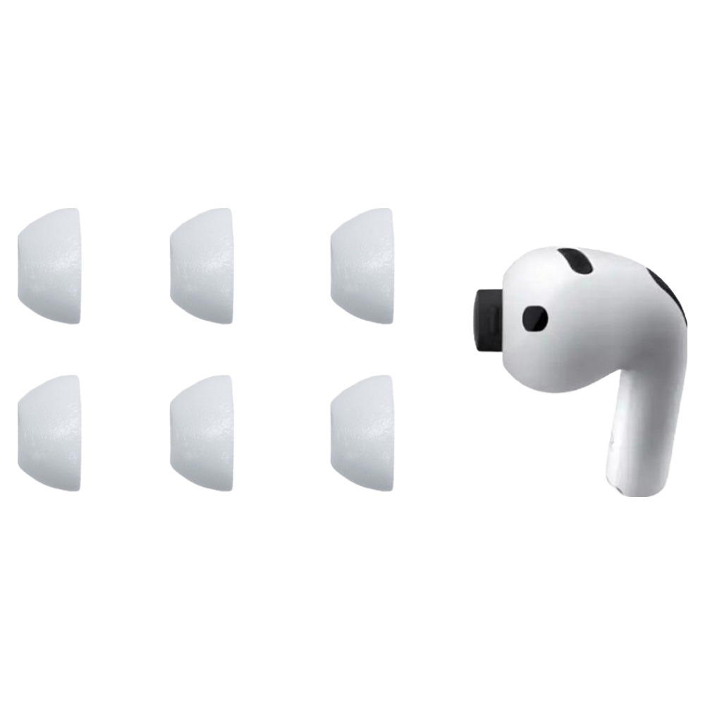 컴플라이 트루그립 맥스 에어팟 프로3 전용 차음성 극대화 라텍스 프리 폼 이어팁 S, 화이트, 6개, 단일상품 43,900원