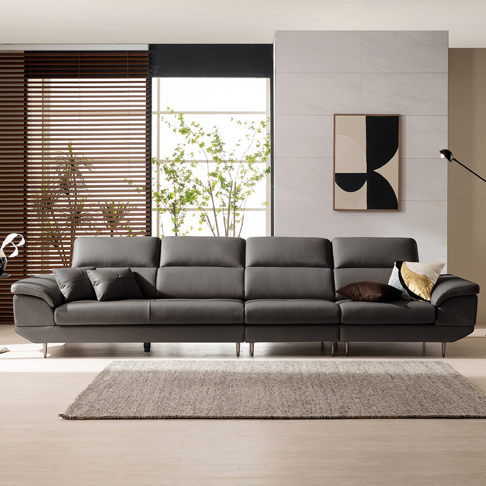 쉐우드 알렉 소가죽 6인용 소파 + 쿠션2p + 스툴 세트 방문설치 1,431,580원