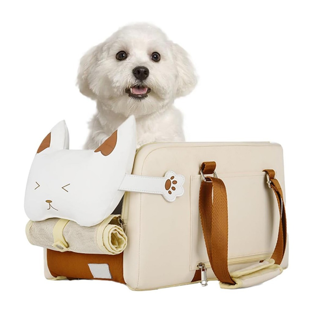 세이프펫 카시트 강아지 센터콘솔 펫바구니 이동가방 애견 이동장 이동식캐리어 브라운화이트 44,900원