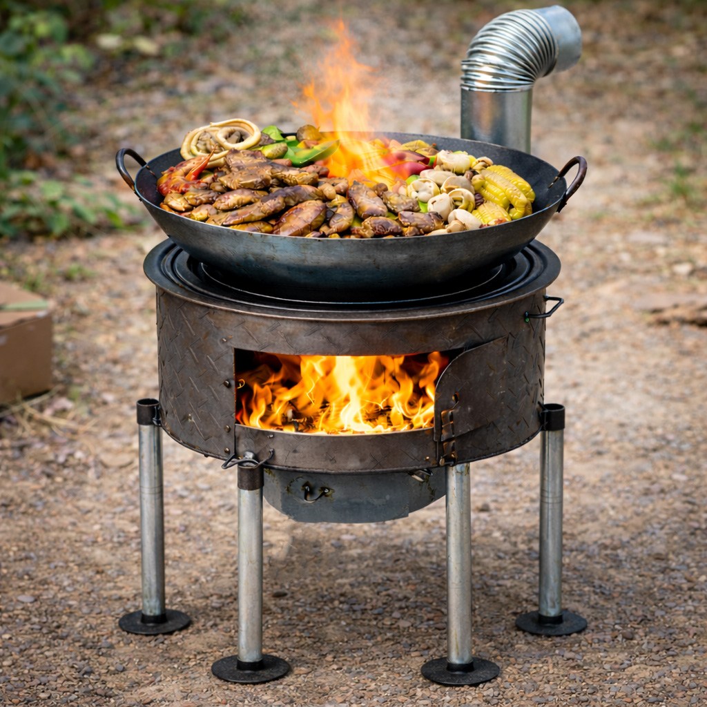 불멍화로대 캠핑 드럼통 농막 가마솥화덕 시골집 야외 아궁이 화목 옛날 숯불 화롯대 49,800원