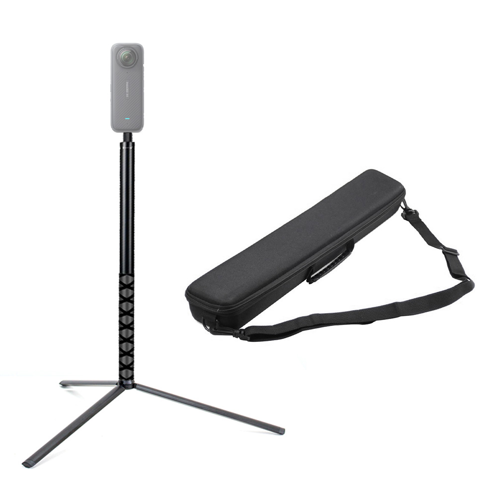 인스타360 오즈모360 액션캠 2m 인비저블 셀피스틱 삼각대 가방 풀세트 롱 셀카봉 insta360 X5 X4 고프로, 1개, 블랙(단일색상) 62,900원