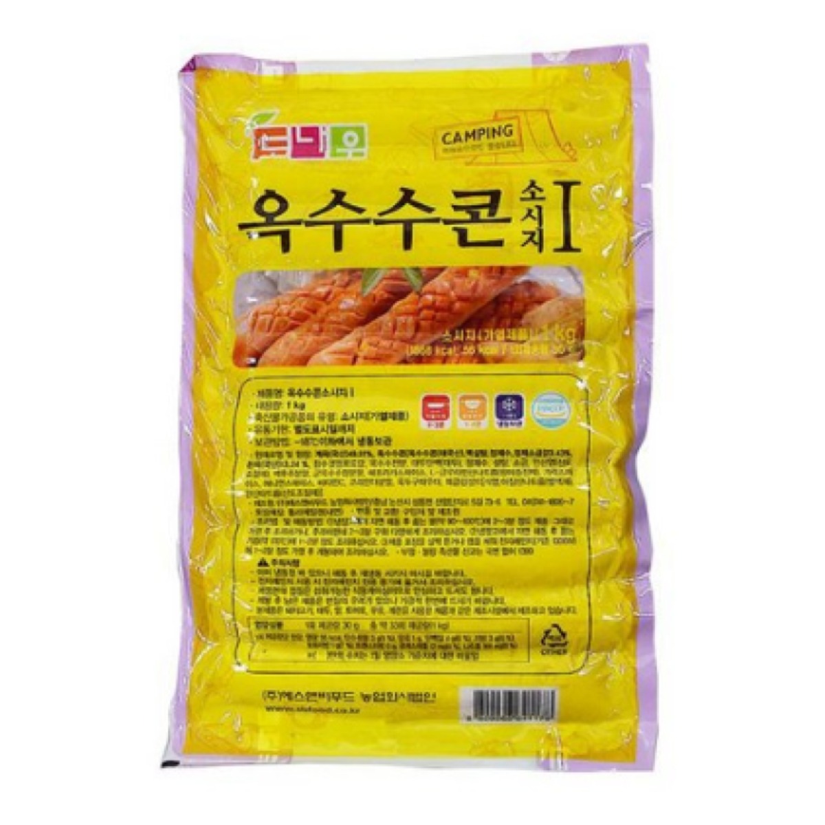 [511] 도나우 핫도그 옥수수 콘소세지 1kg, 1kg, 1개 7,450원