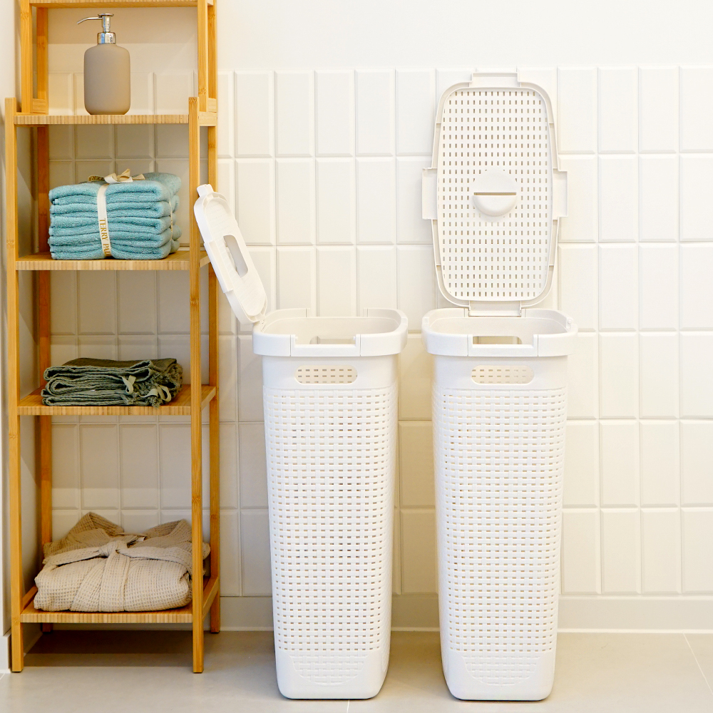 엠비코 라탄 가로세로 오픈 빨래바구니, 화이트 11,920원