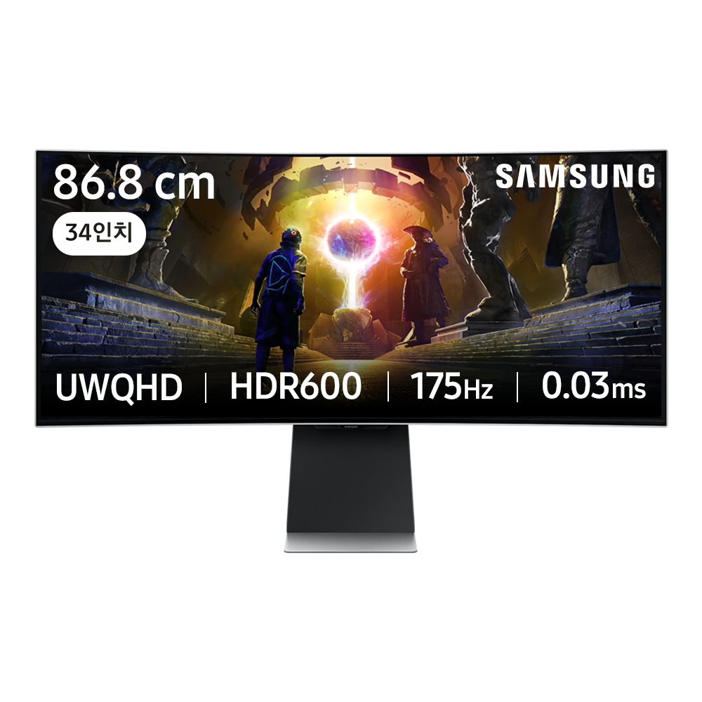 삼성전자 오디세이 OLED G8 S34DG852 34인치(86.8cm)커브드 게이밍 모니터 1,290,000원