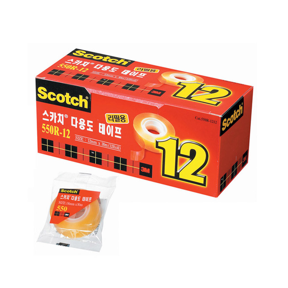 3M 테이프 리필 550 (12mmX30m) 12입 15,600원
