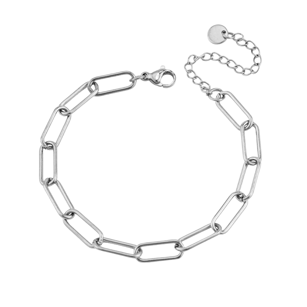 헤미안 실버 925 클립 오벌 체인 은 팔찌 HW250726 130,900원