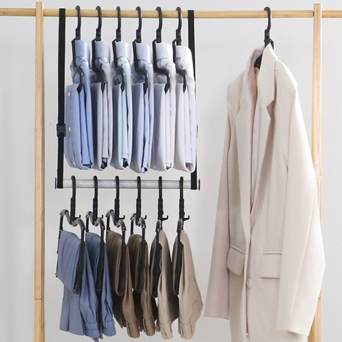 이잼 5초 접이식 옷걸이 바지걸이 옷정리 논슬립 자국없는 39,000원