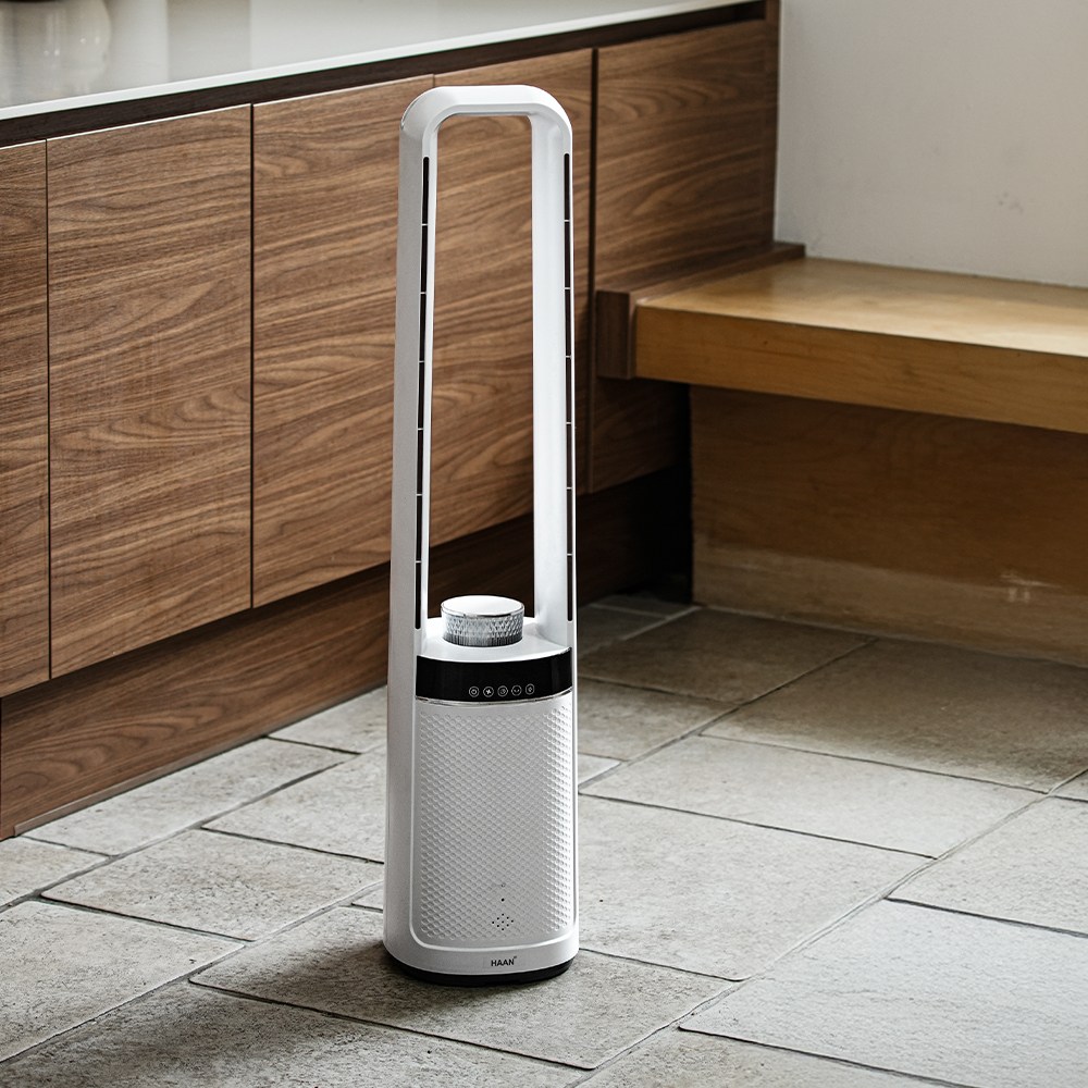 [5세대]날개없는 선풍기 타워형 저소음 리모컨 타워팬 아기방 반려동물 아기 선풍기 회전 99,900원