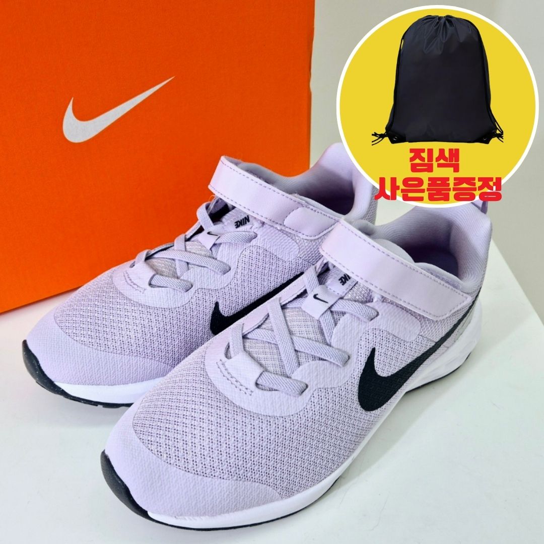 [정품] 나이키 레볼루션 여아 키즈 연보라 가벼운 발편한 찍찍이 벨크로 운동화 170-220 53,000원